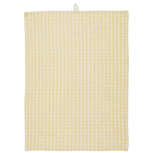 Keltaruudullinen astiapyyhe