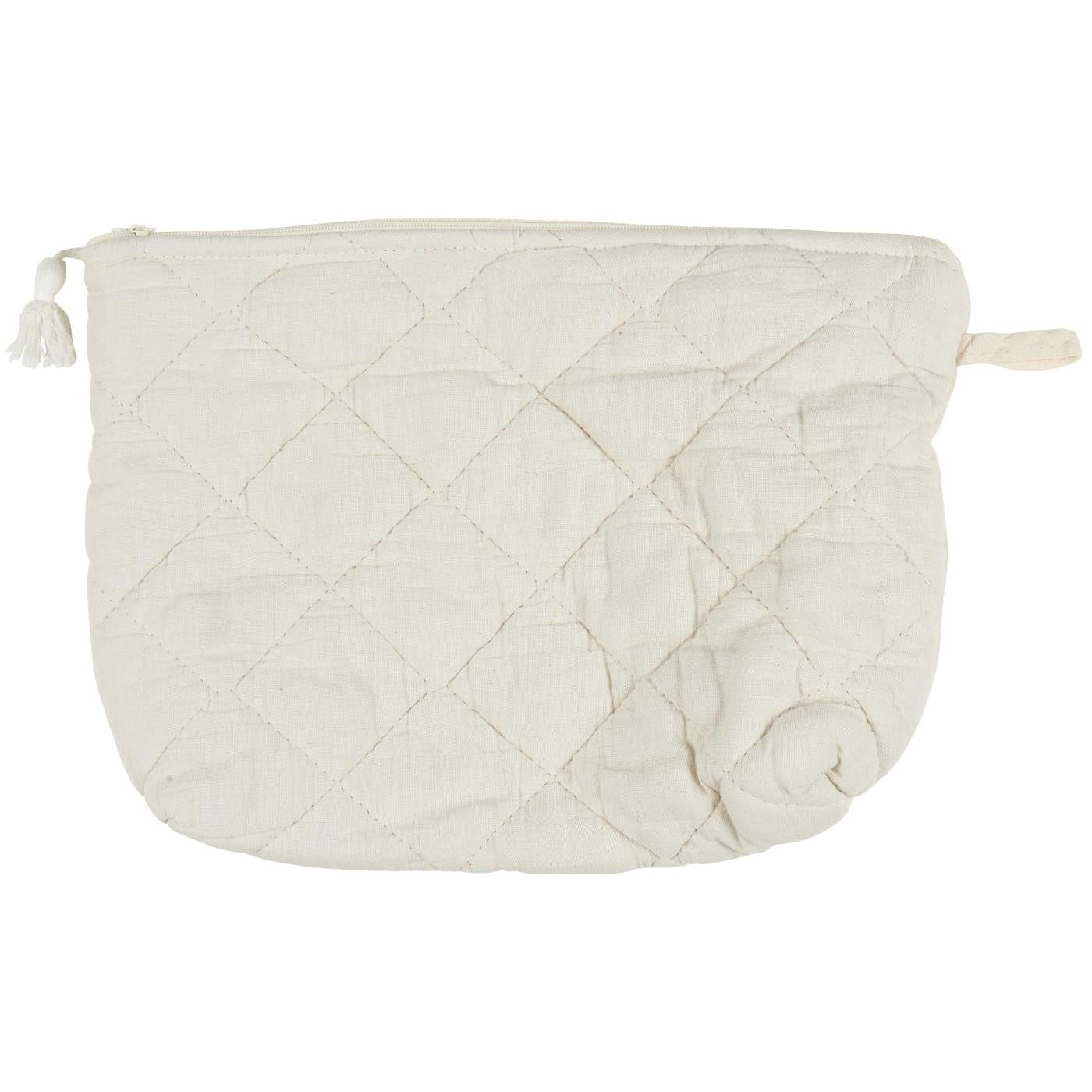 Ib Laursen - Quilted makeup bag - cream