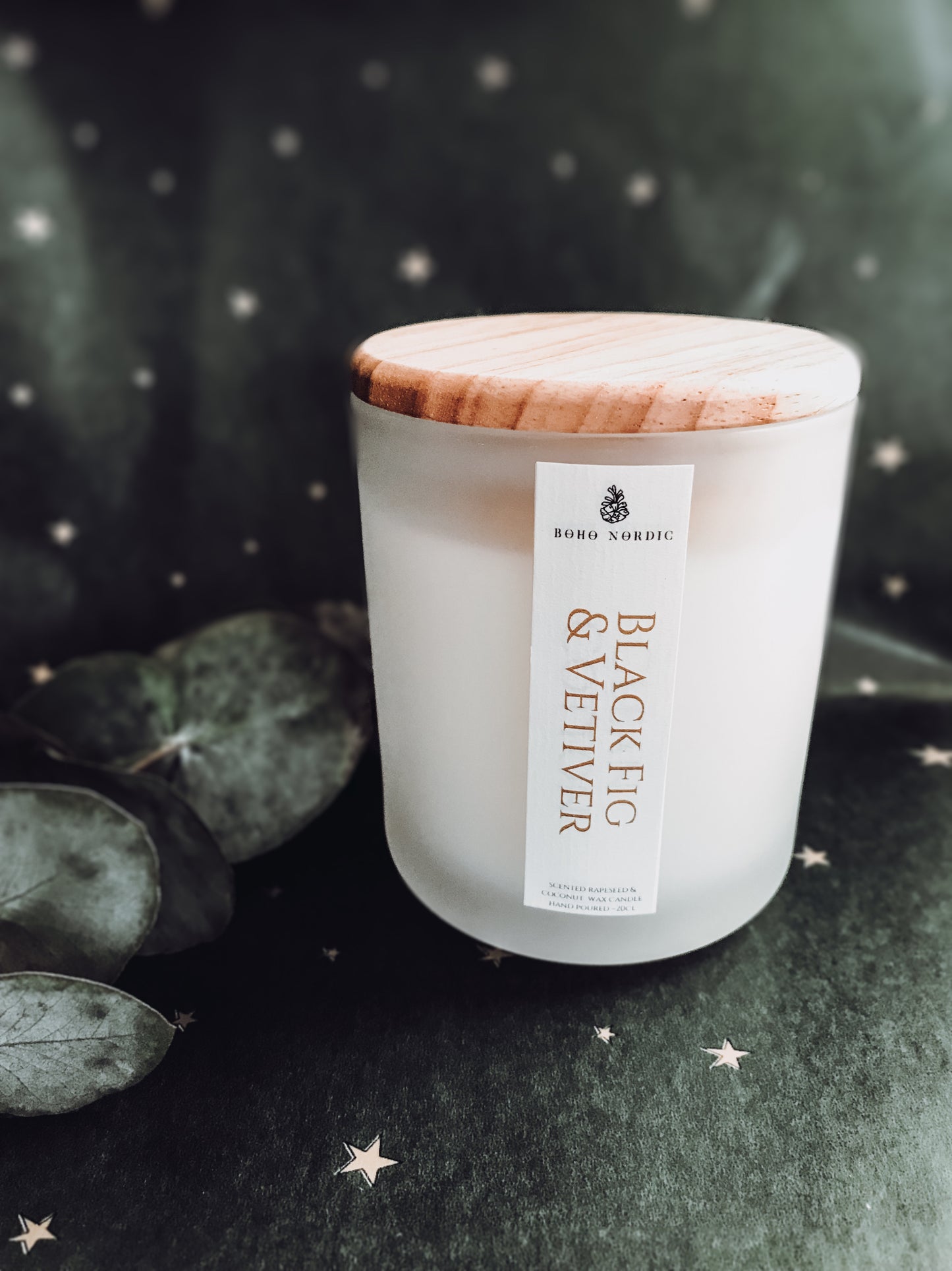 BLACK FIG & VETIVER scented candle SMALL