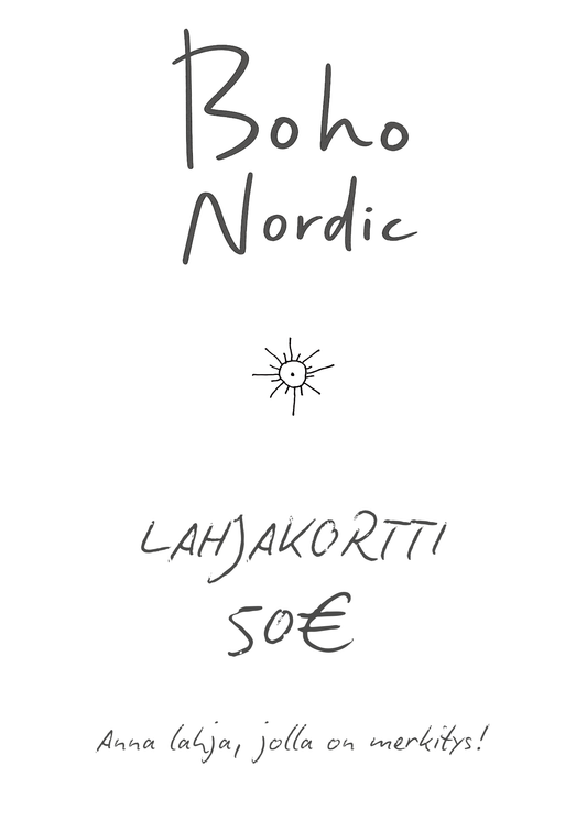 BOHO NORDIC -  lahjakortti