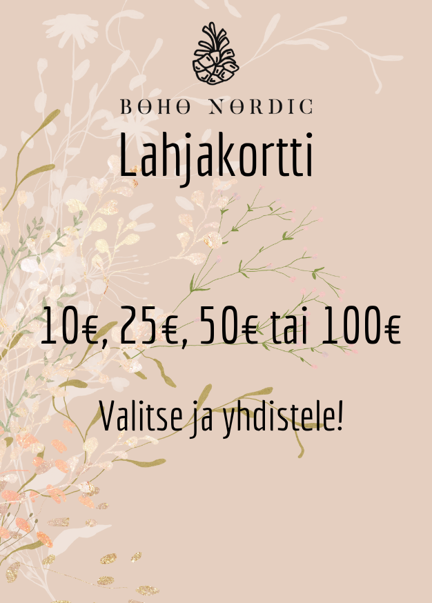 Boho Nordic- LAHJAKORTTI