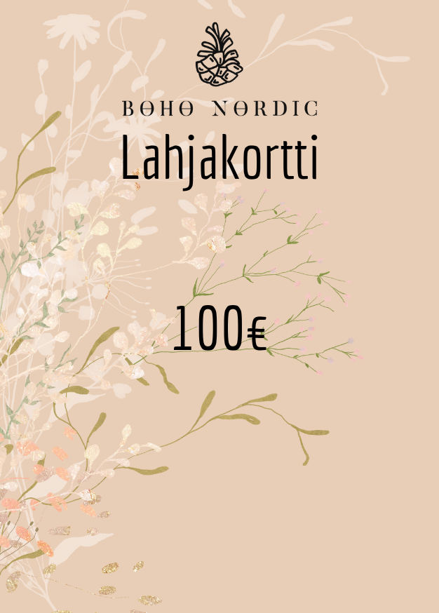 Boho Nordic- LAHJAKORTTI