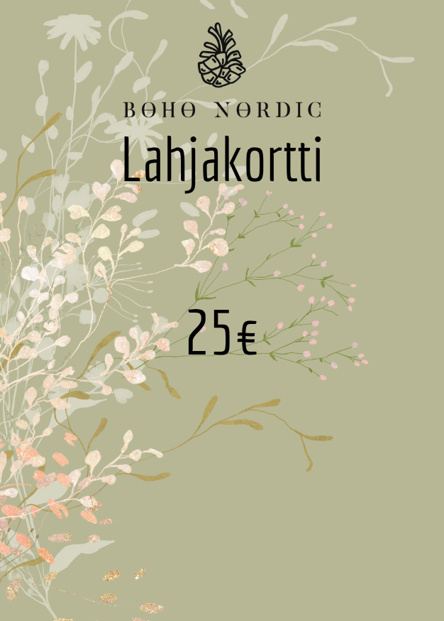 Boho Nordic- LAHJAKORTTI