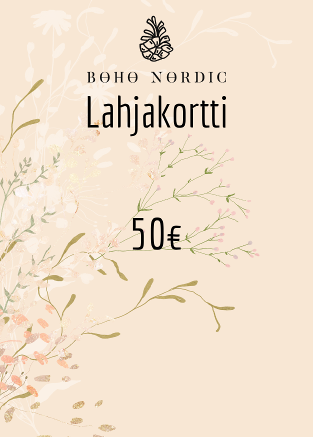 Boho Nordic- LAHJAKORTTI